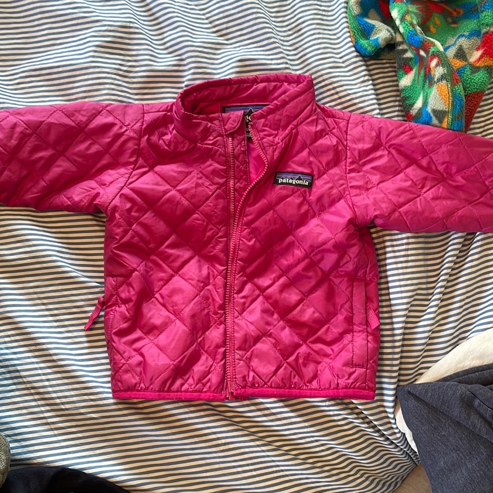 Patagonia pink jacket 6-12 months